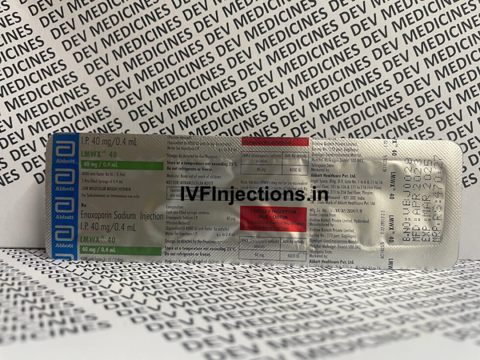 LMWX 40 enoxaparin in delhi gurugram noida