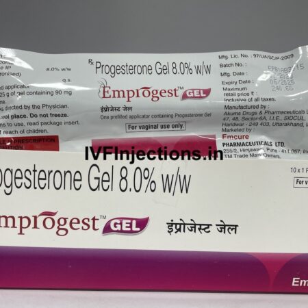 emprogest gel 8% for ivf with progesterone