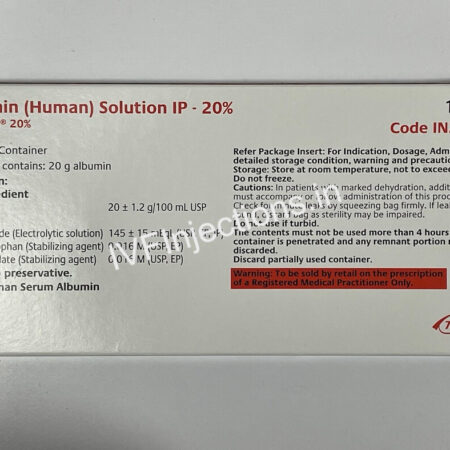 Flexbumin 20% Injection for Infusion, Uses, Benefits, Buy